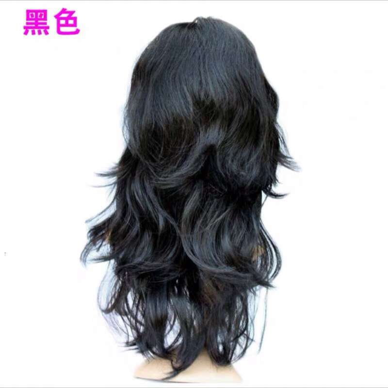 Colorful Cover Tiktok Live Broadcast KTV Big Curl Party Funny Long Wave Wig Props