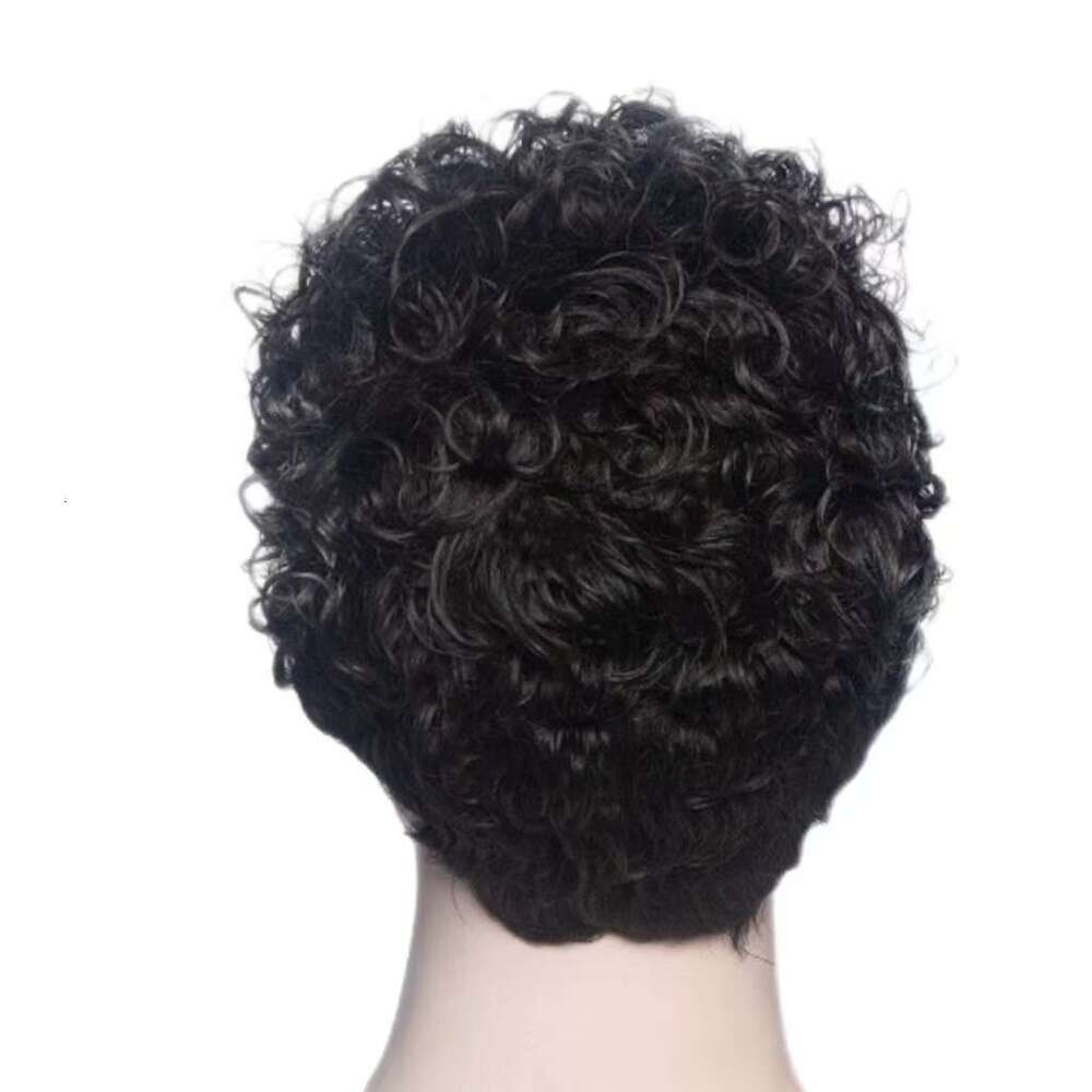 Handsome And Trendy Men's Wig, Fashionable Short Curly Hair, Fluffy Daily Wig Full Set