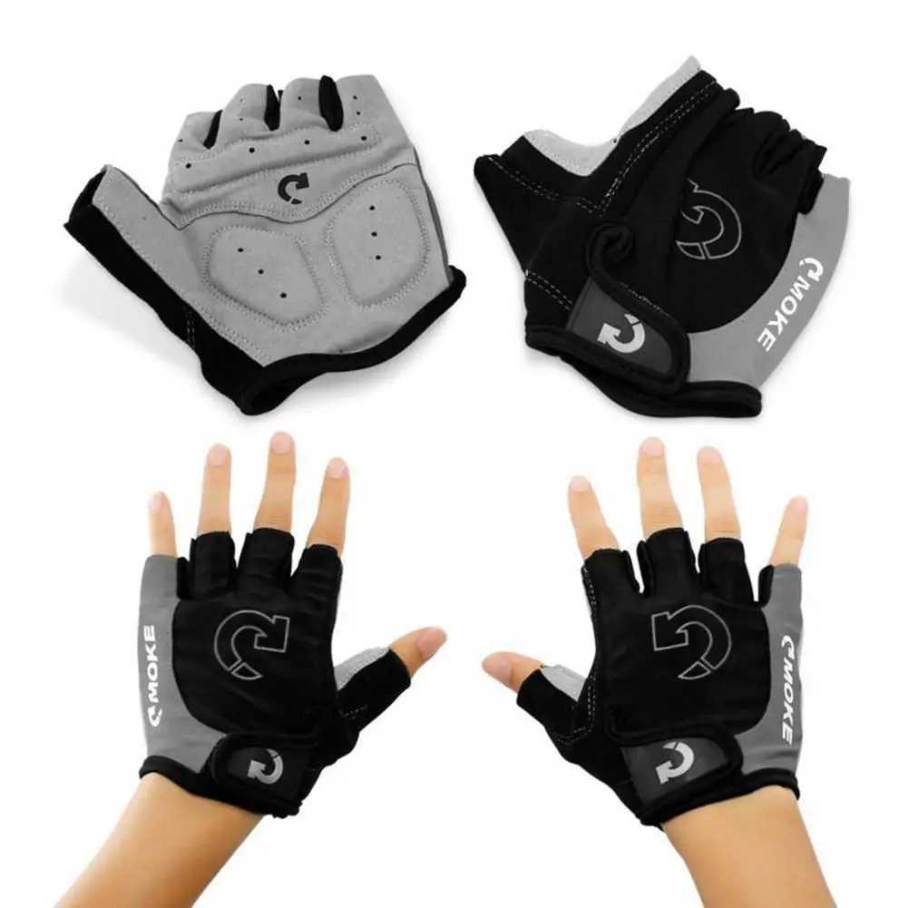 Mens Half Finger Bicycle Gloves Breathable Adjustable Anti Slip Mtb Road Bike Exercise Yoga Exercise Training Hand GlovesW241018