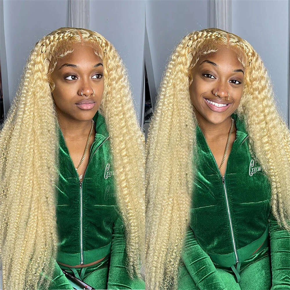 613 HD Lace Frontal Wig 13x6 Deep Wave Lace Front Human Hair Wig Honey Blonde Curly Wigs Colored Water Wave Wigs For Women