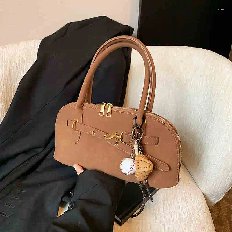 Evening Bags Women Vintage Shoulder Faux Suede Solid Color All-Match Crossbody Autumn Winter Lady Commuter Handbags