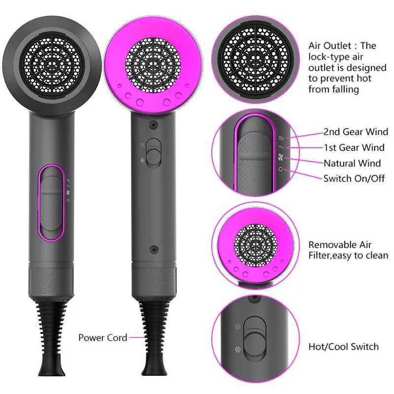 2000W Professional Hair dryer Negative Ion Hotel Hair Dryer Household Hand Blow Dryers Salon Hair DryerXJ241017
