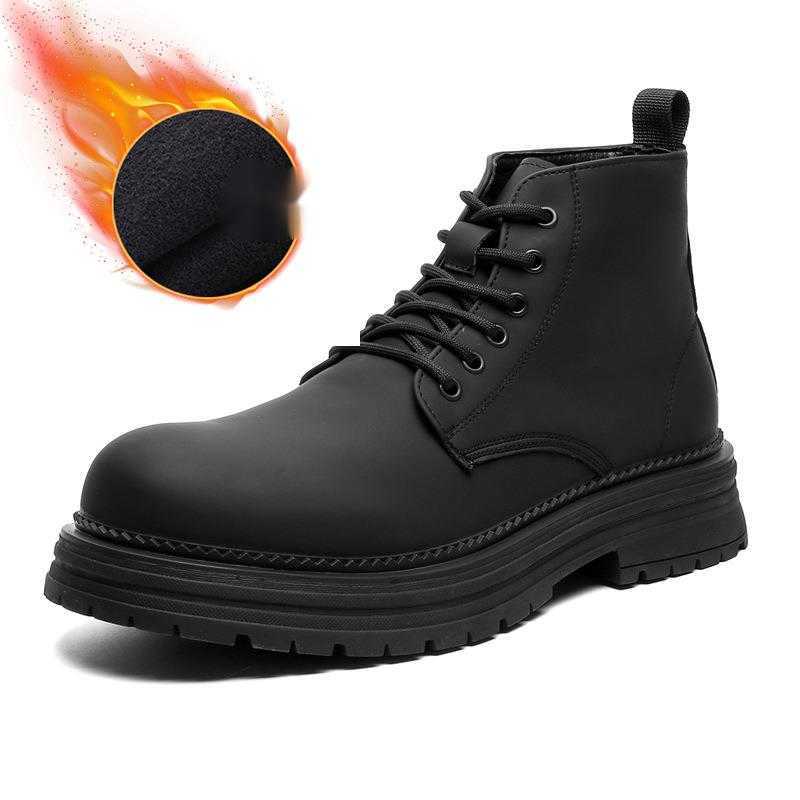 Martin Boot Martin Boots Men New Winter High Ankle Boots Motorcycle Boots Mens American Workwear Boots Fashion Boots 240927