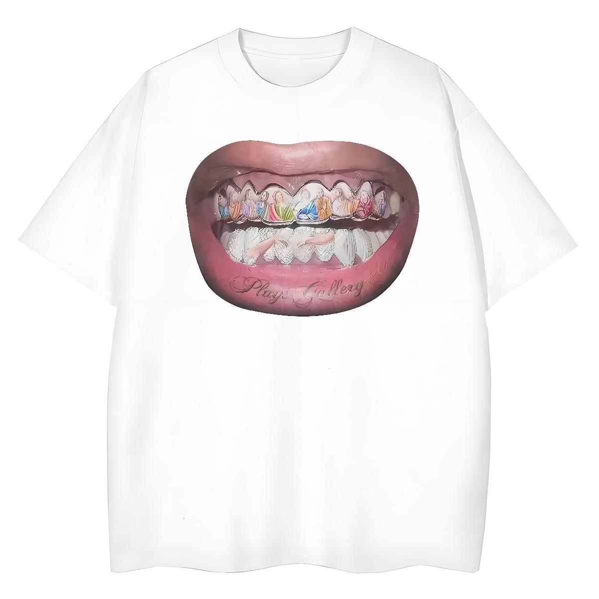 New Arrival T-Shirts for Women 100% Cotton 230g Breathable Crew Neck Street Wear mouth Lady T shirt Designer Nice Custom Printed Top Shirts