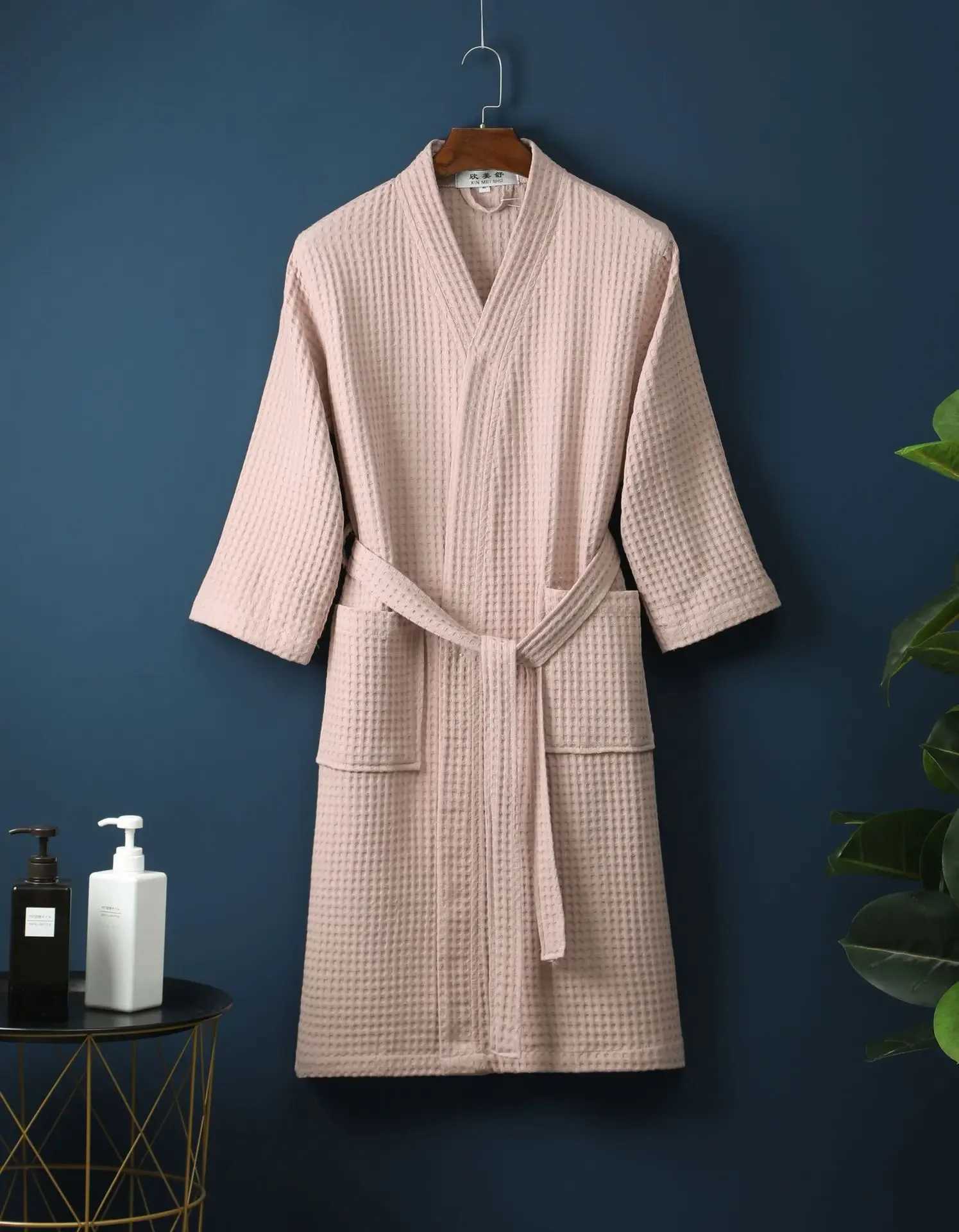 Bathrobe Men 100% Cotton Towel Terry Kimono Bath Robe Thick Warm Winter Dressing Gown Women Hotel Sleepwear Bridesmaid RobesXJ241018