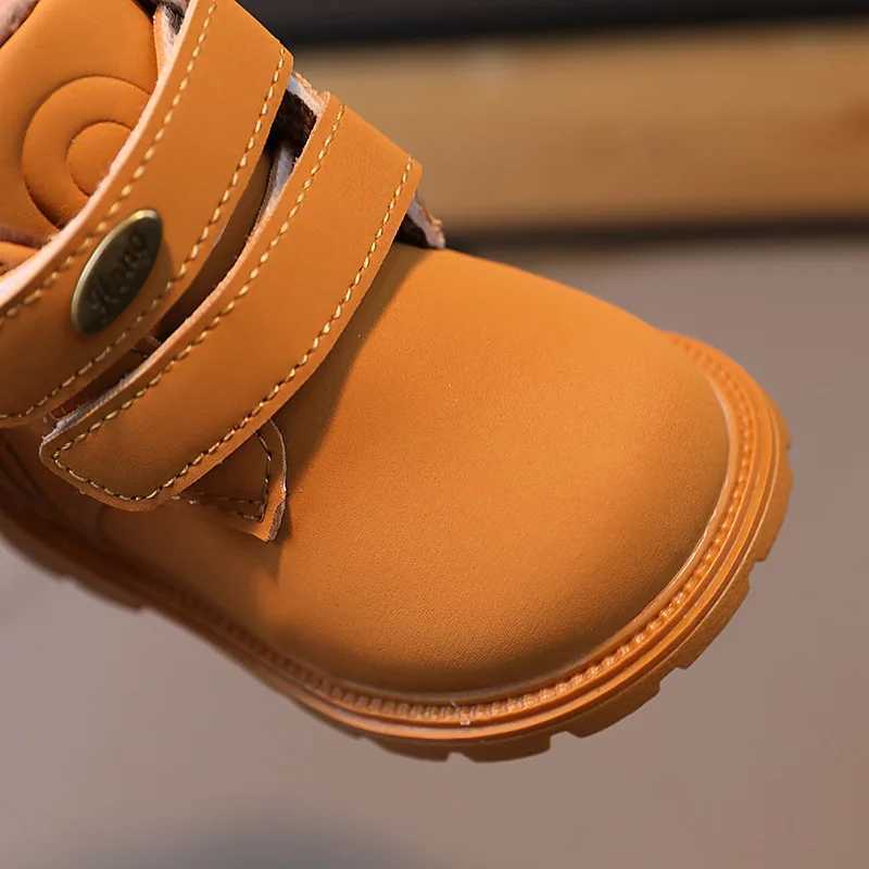 Boots 2024 Cotton Shoes Children Toddler Shoes Winter Shoe for Girl Kids Shoe for Girl Platform Boots Ankle Boots Zapatos Nia Botas H241018
