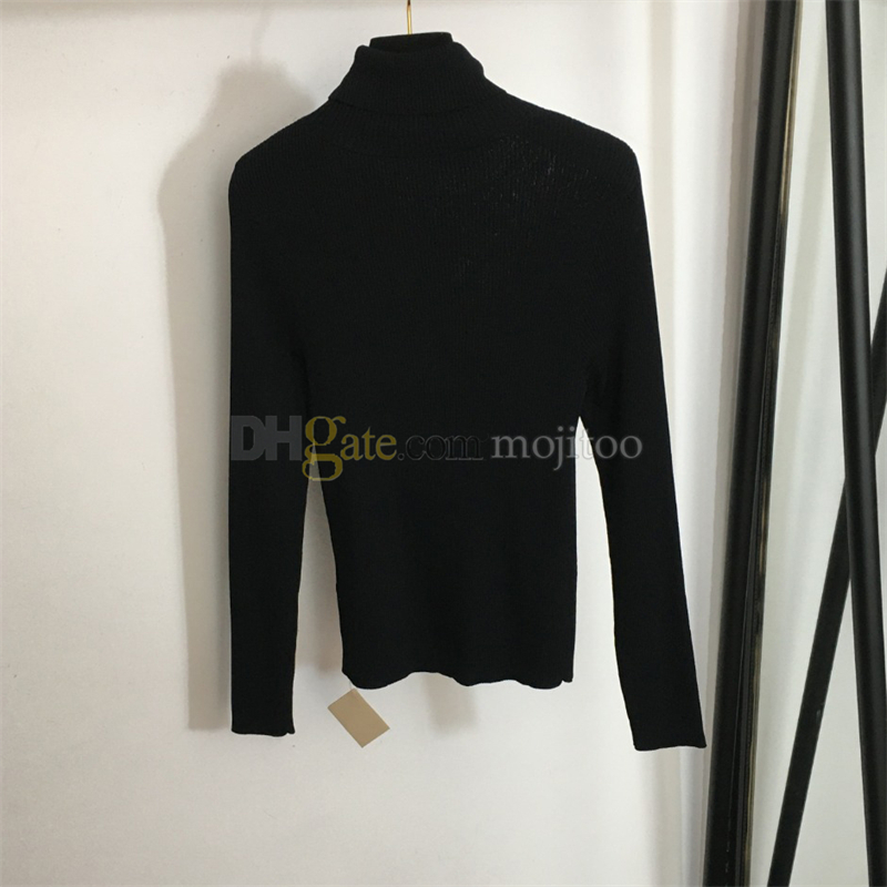 Autumn Women Turtleneck Knit Shirts Elastic Slim Base Shirts Tops Long Sleeve Casual Knitwear Bottoming Tops - view 6