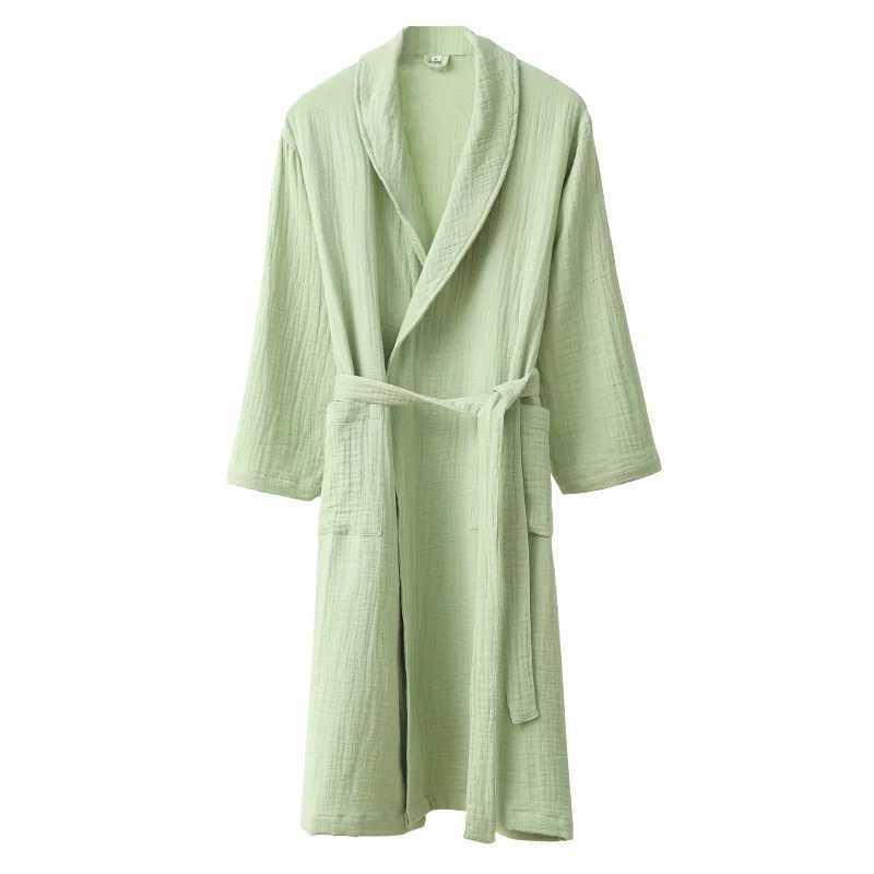 3 Ply Gauze Robe 100% Cotton Unisex Robe Bath Robe For Men And Women Soft highly absorbent Robe Females Casual Home BathrobesXJ241018