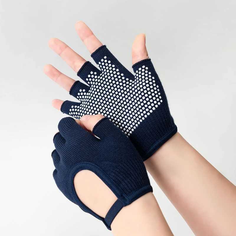Mens and Womens Half Finger Bicycle Gloves - Non slip Fitness Training Gloves for Gyms Yoga and WeightliftingW241018