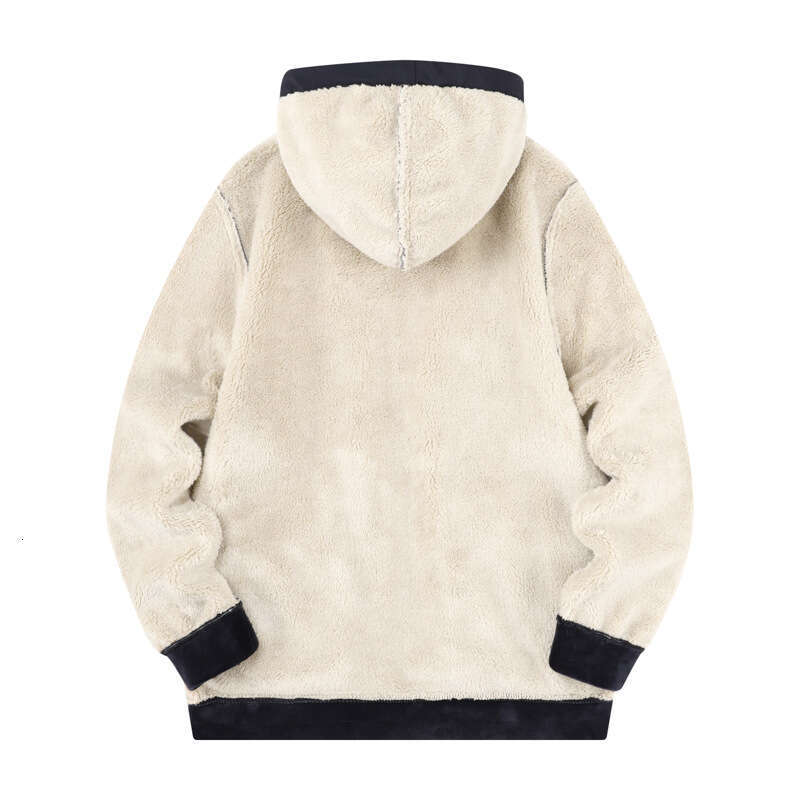 Winter Male Thick Sport Tracuit Hooded Sportswear Zipper Cardigan Hoodies + Elastic Pants Casual Men Fleece Warm Sets