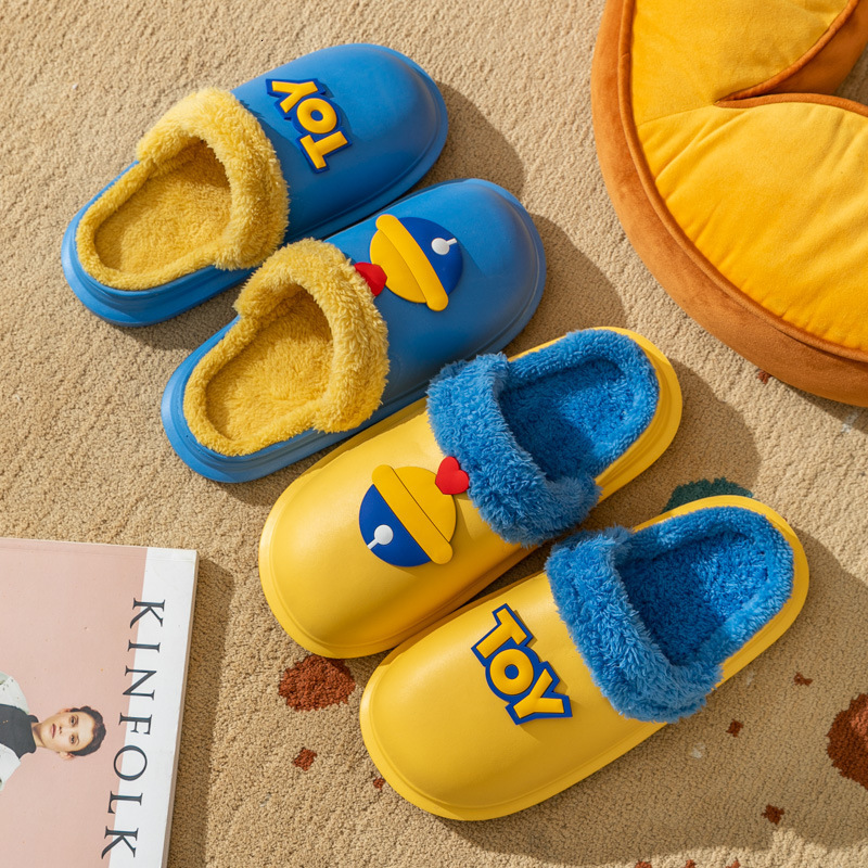 Ddmyshoes Women Couples Indoors Home Waterproof Non Slip And Can Be Worn Externally With Plush Insulation Cotton Slippers For Men In Winter Chinese Br