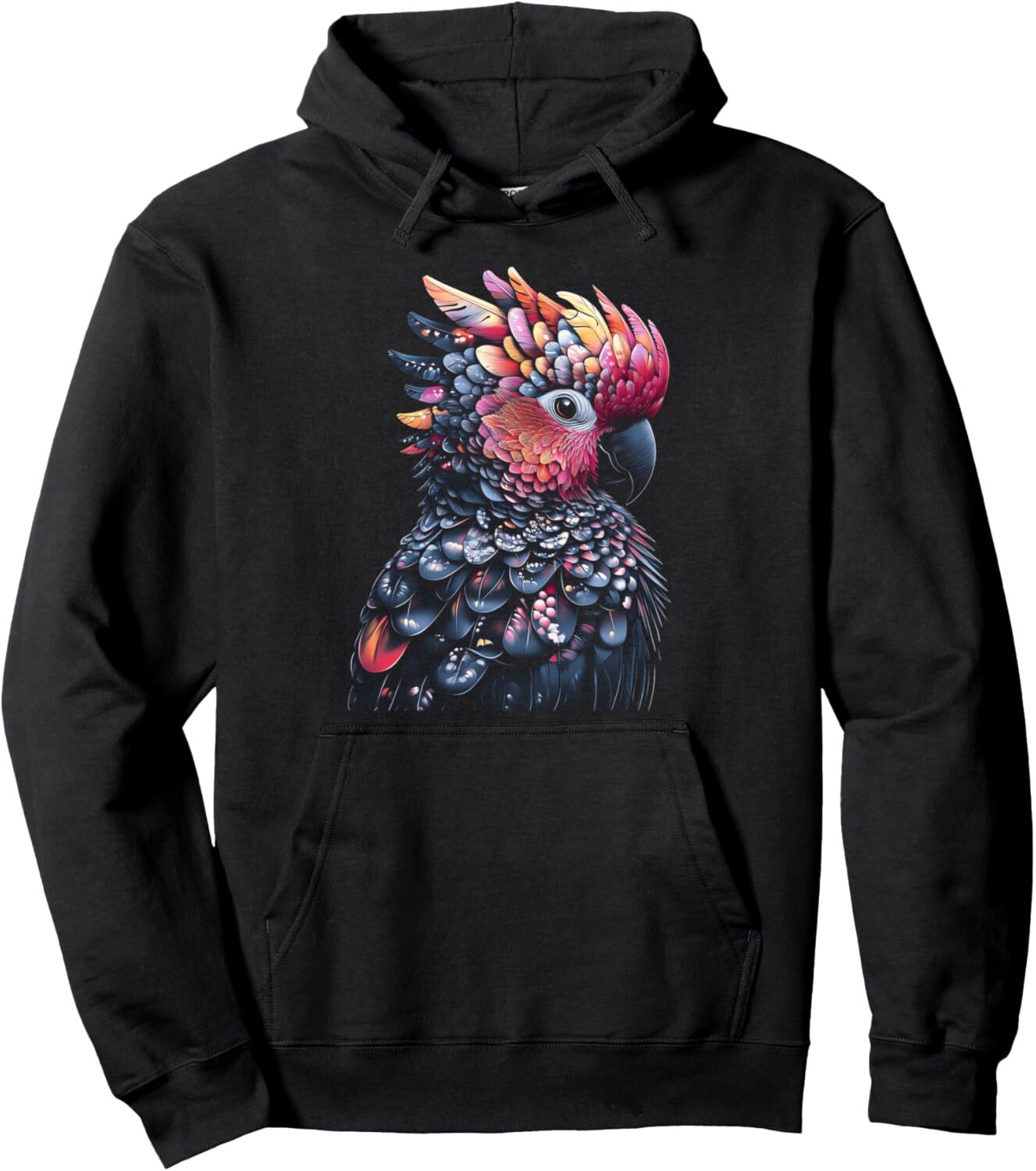 Hoodie for Mens Womens Cockatoo Parrot Bird Colorful Pretty Bird Lover Birder Gift Pullover Hoodie Graphic Hoodies sweatshirt Pullover Long Sleeve