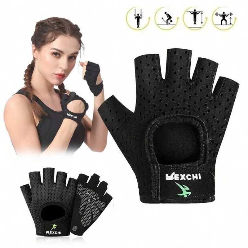 Profound Fitn Gloves Anti slip Yoga Exercise Half Finger Mens Strength Enhancement Hand Protection Bicycle StudioW241018