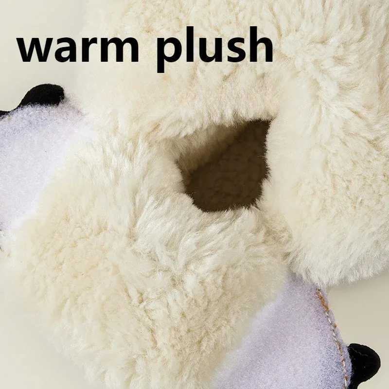 Boots Childrens winter warm boots casual shoes for girls cute animal cotton snow boots fashionable boys winter cotton shoes sports shoes H241018