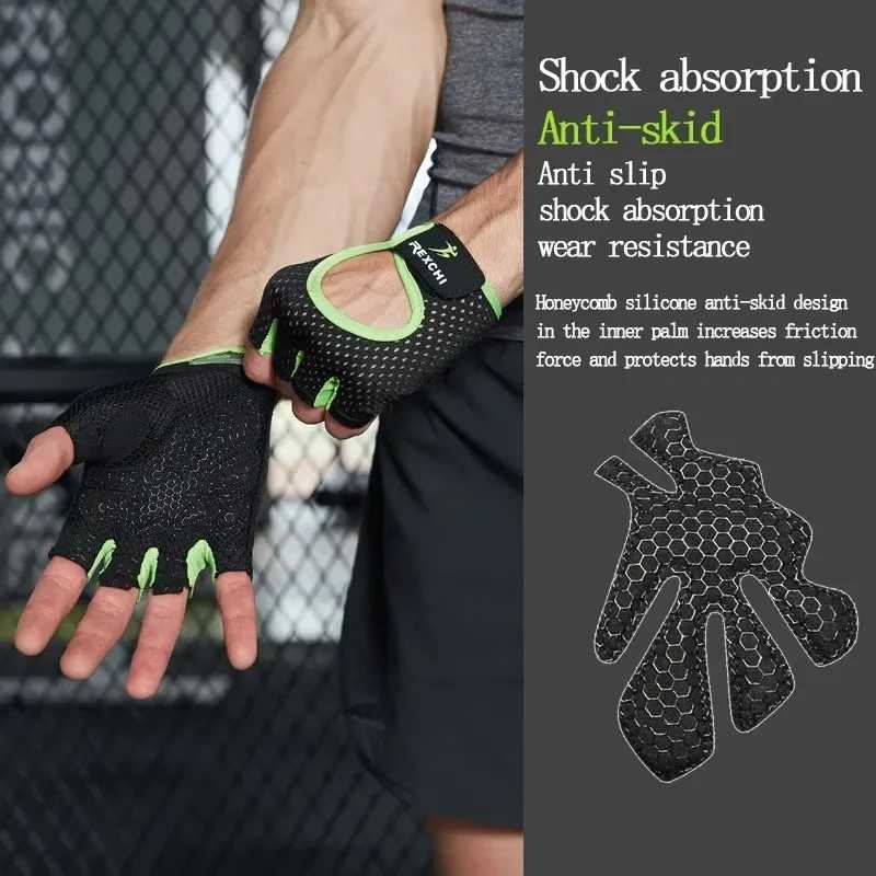 Gym gloves fitness weightlifting gloves body building training gloves fitness half finger handguardsW241018