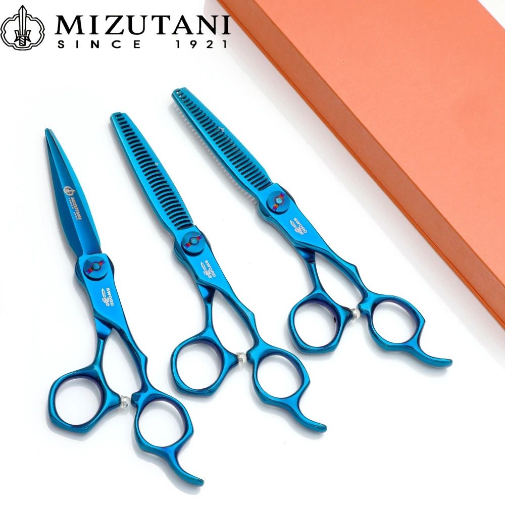 Mizutani Professional Haircut Scissors Set Barber thinning Hair Colored Scissors 440C 5.5-6-6.5-7inch 241018