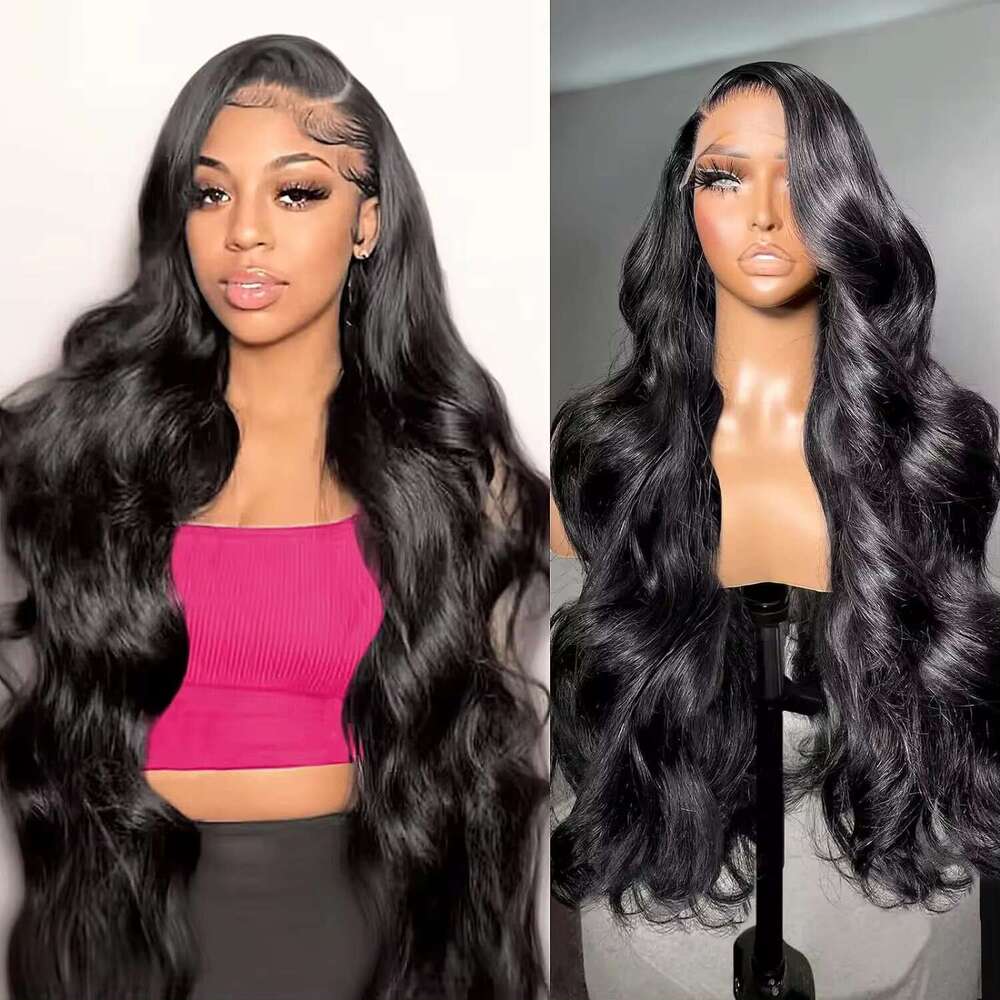 180% 13x4 Body Wave Lace Front Human Hair Wig 30 32 34Inch 13x6 Transparent Lace Frontal Wigs Brazilian Remy Hair Wig For Women