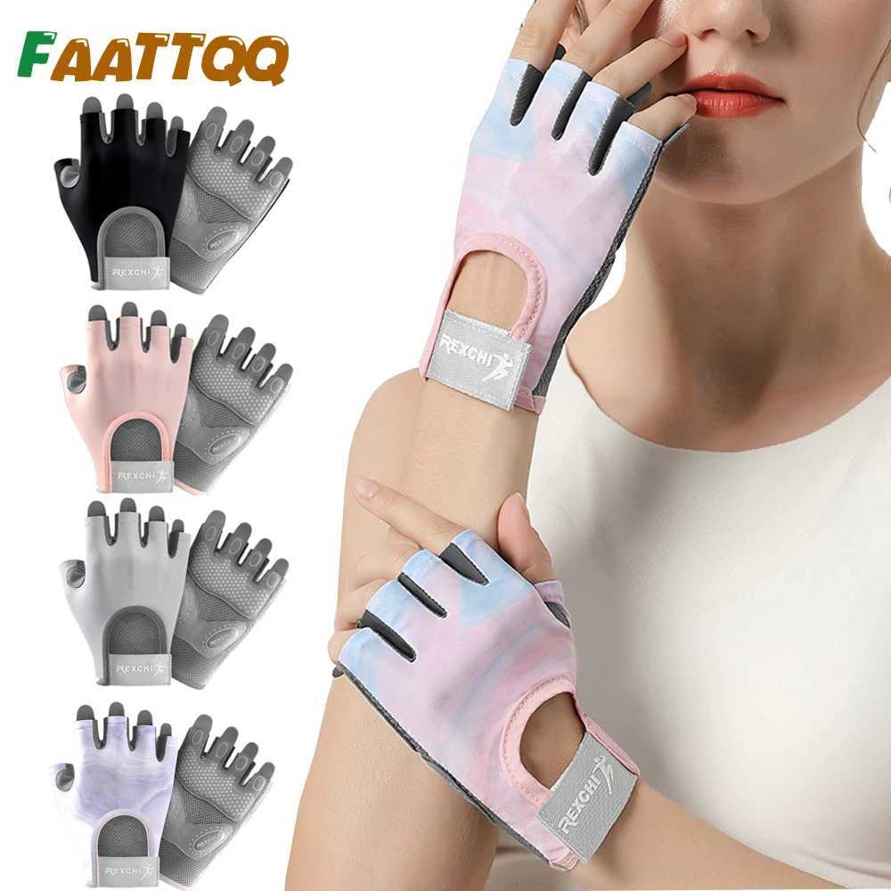 1 pair of male and female exercise gloves weightlifting cycling gym training breathing and snooker fitness glovesW241018