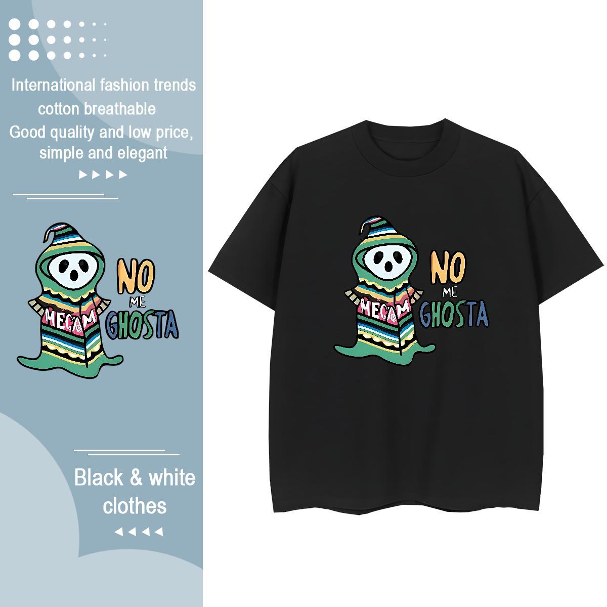 Custom T-Shirts for Women 230g 100% Cotton Crew Neck Sports Street Wear skull Tshirt for Man Woman 5A Graphic Tees Shirts