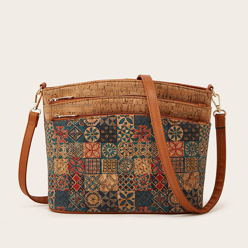New casual and fashionable women's ethnic style single shoulder crossbody personalized leisure tree leather bag #36 ddmymoon