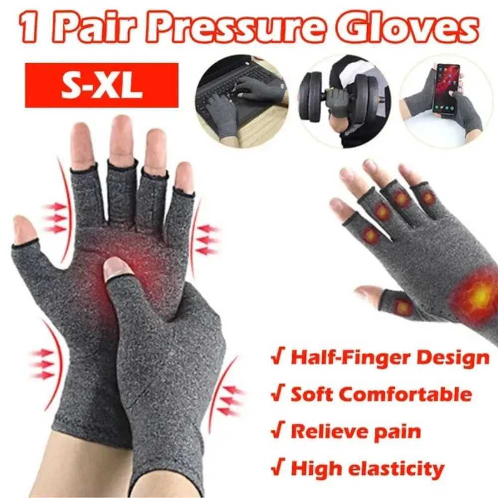 1. Half finger gloves arthritis gloves wrist support cotton joint pain Raleigh hand support wristband bicycle wrist wrap glovesW241018