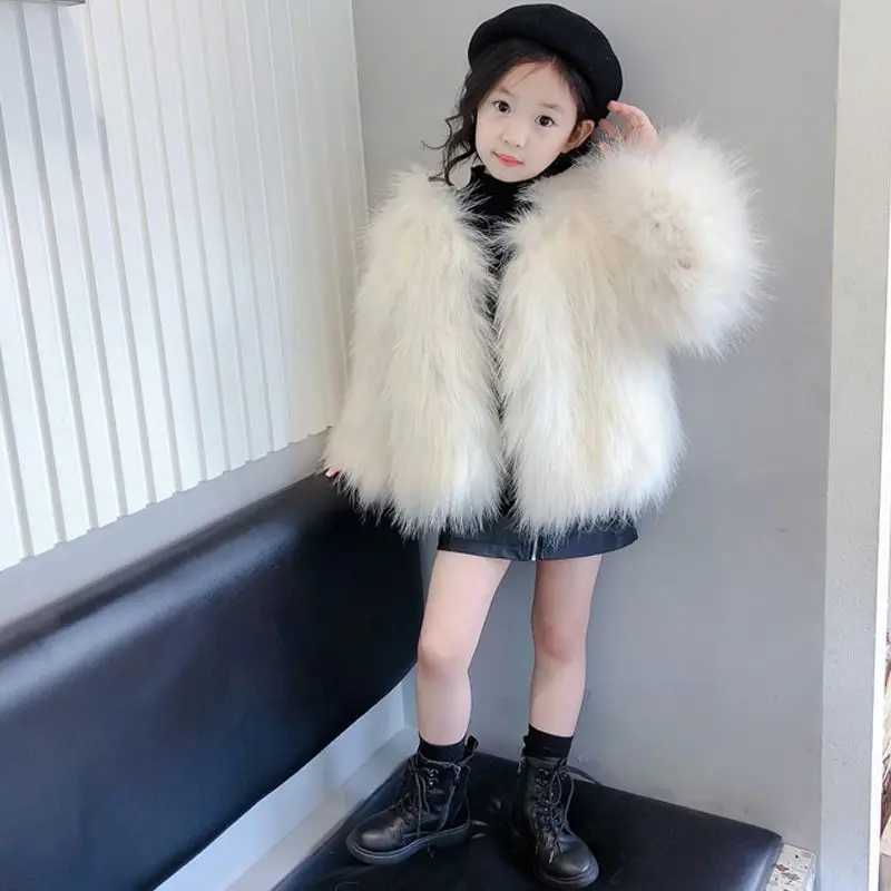 Autumn and winter new thick wool cotton jacket fashionable princess childrens clothing M241018