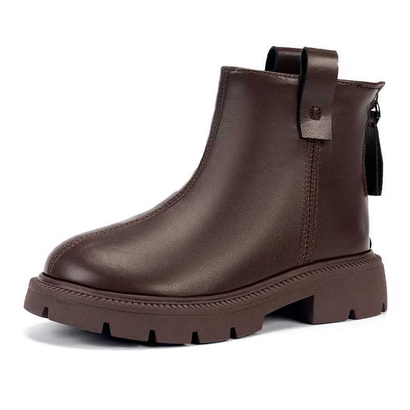 Boots 2023 New Girls Short Boots Simple Non-slip Kids Fashion Casual Versatile Round-toe Princess Ankle Boots Drop Shipping Child Shoe H241018