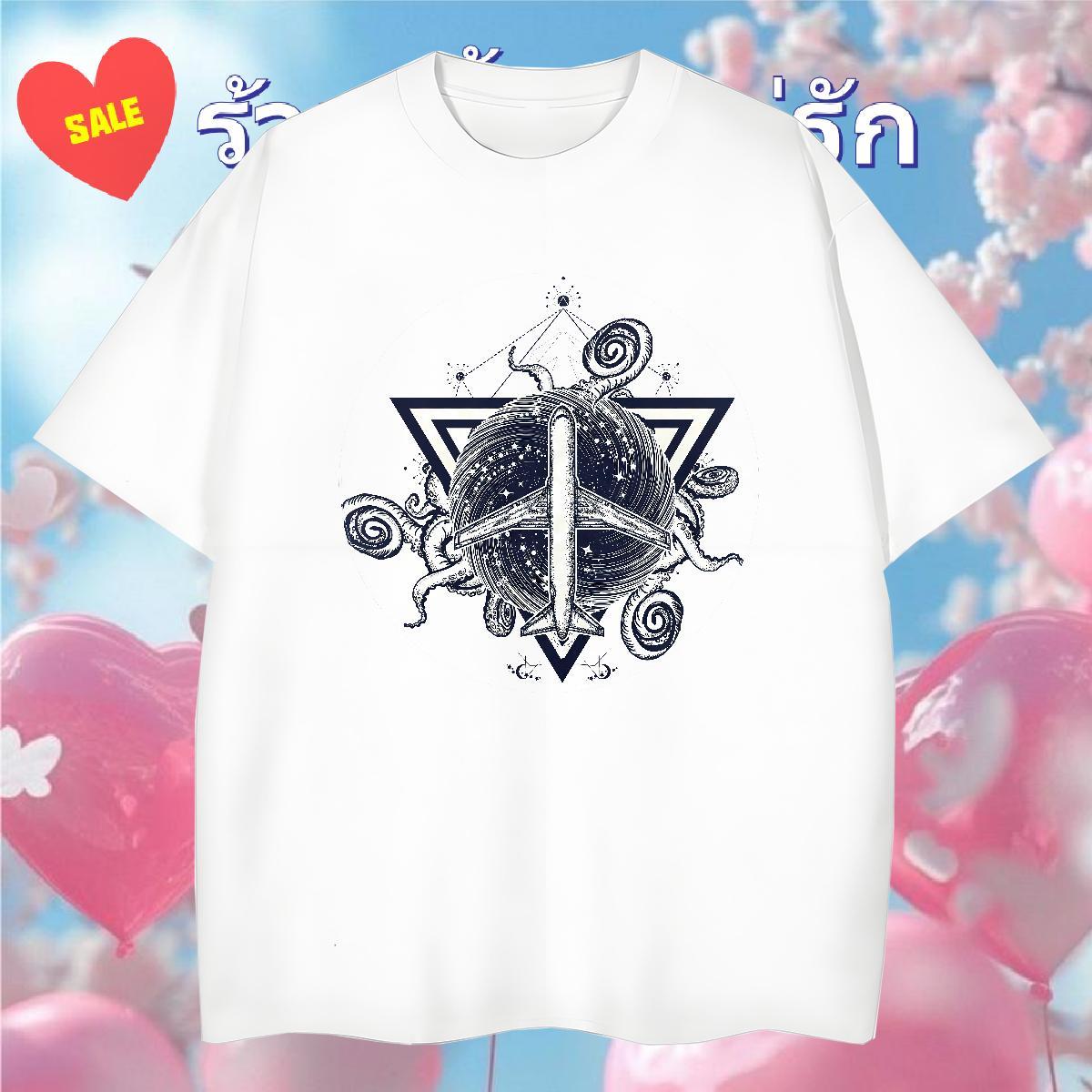Free Shipping T shirt 230g 100% Cotton eye of the devil Street Wear Custom Printing Breathable Crew Neck Men Tshirts Brand Polos