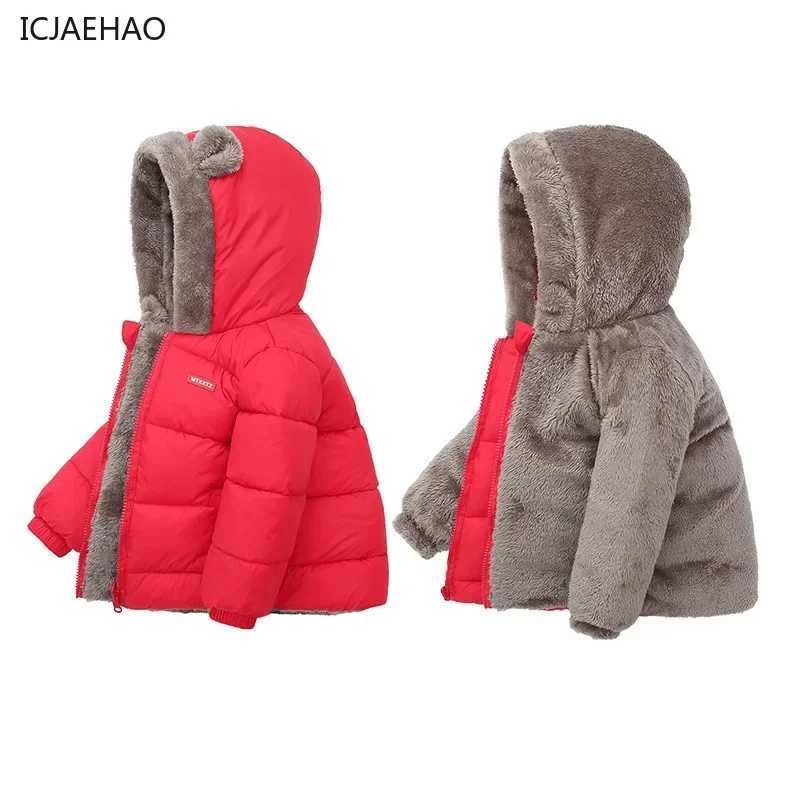 ICJAEHAO Mens Jacket Childrens Zipper Jacket Childrens Hooded Jacket Warm Womens Jacket Fashionable Clothing Paired with Winter M241018