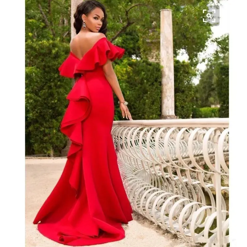 White Mermaid Prom Dresses V-Neck Short Sleeves Simple Satin Formal Weddings Guest Gowns White Prom Party Evening Dress Floor Length