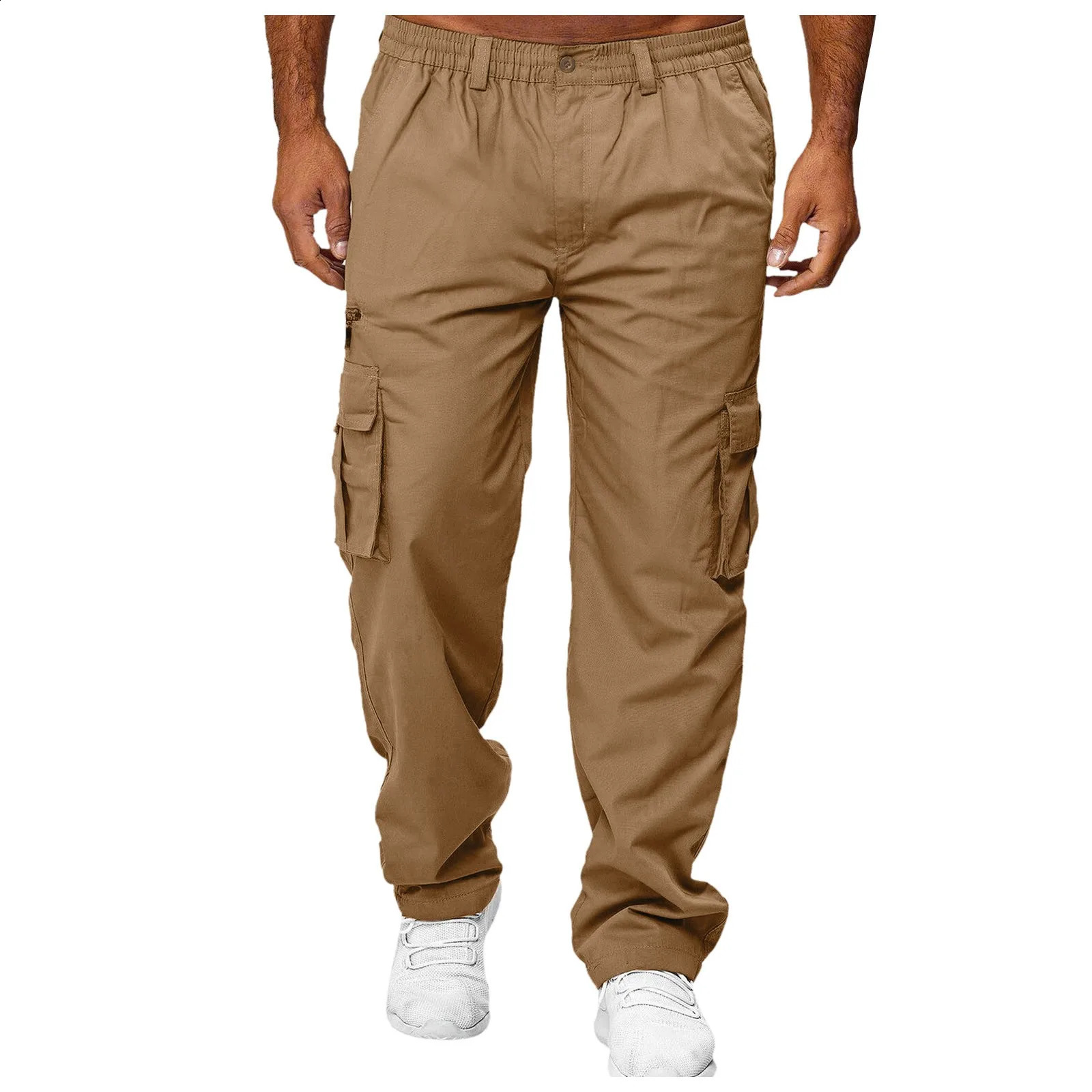Men Retro Green Streetwear Cargo Pants Male Classic Outdoor Hiking Trekking Tactical Joggers Pant Military Multi Pocket Trousers 241010