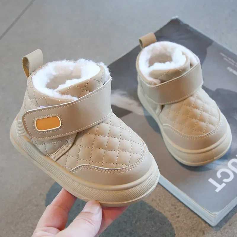 Boots Winter childrens snow boots plush warm baby shoes toddler shoes baby cotton shoes H241018
