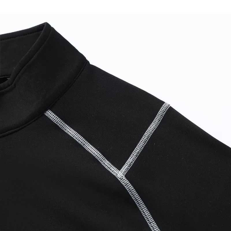 Men's Thermal Underwear Mens Skiing Underwear Flce Warm Compression Sports Hot Underwear Winter Tight Fast Drying Second Skin Heat Gym Exercise Y