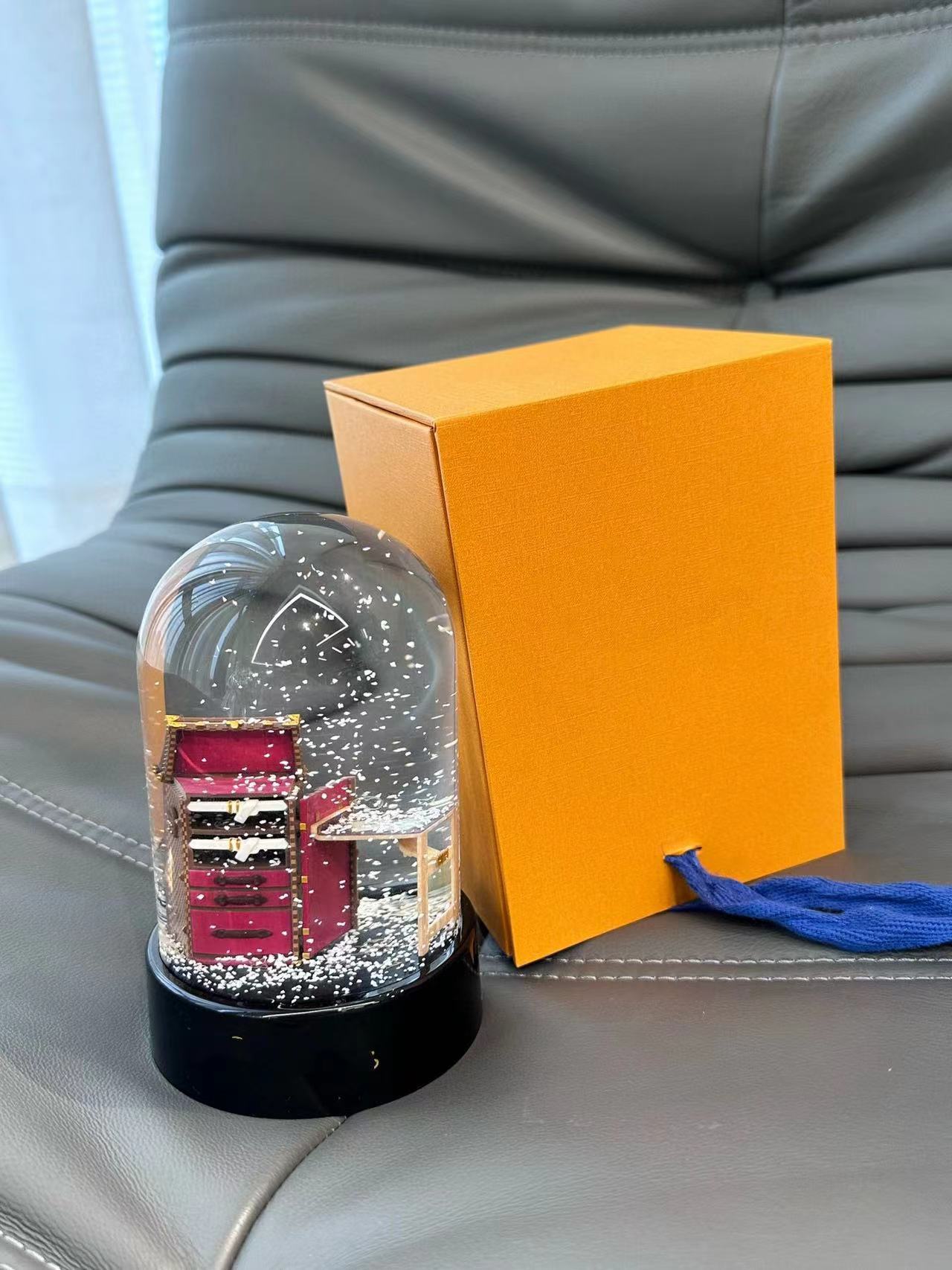 Christmas Decorations Snow Globe Classics Letters Crystal Ball With Gift Box Limited Birthday Gift Christmas Gift