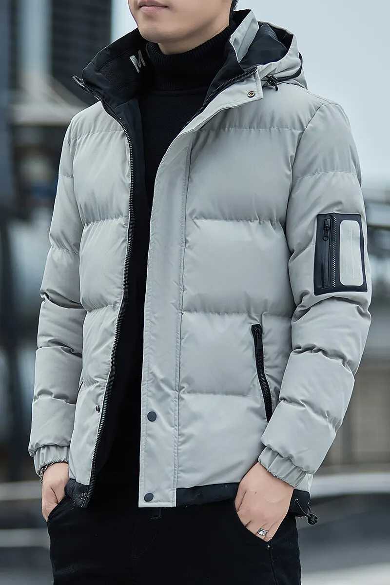 Men Autumn Outwear 2024 Winter Brand New Casual Warm Men Thick Waterproof Jacket Parkas Coat Windproof Hat Parkas Jacket Parkas LX241018