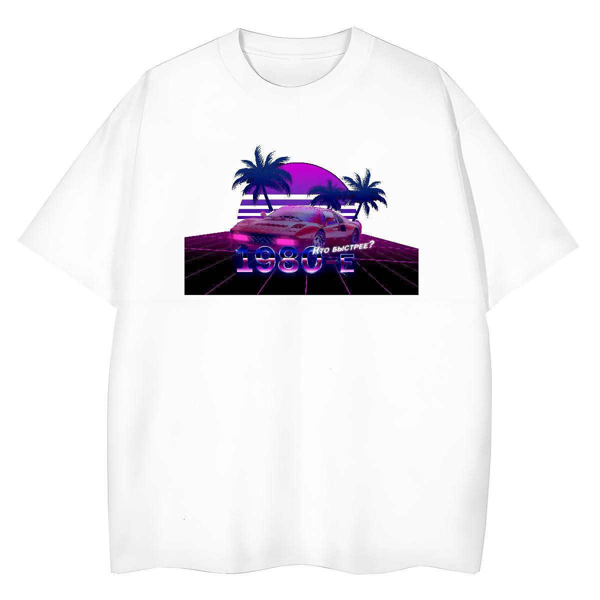 Casual New T-Shirts for Women 230g 100% Cotton Round Neck Short Sleeve Street car Women Tshirts Wholesale Custom Printed Tees