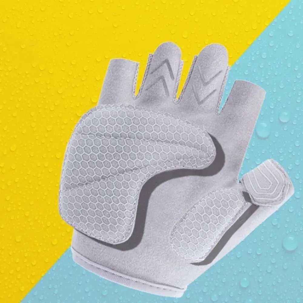 Fitn Fingers cycling gloves for men and women summer training gloves for women breathable mesh anti slip yoga glovesW241018