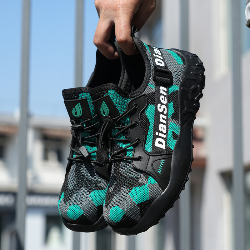 Summer Steel Toe Work For Men Construction Sneakers Light Breathable Safety Boots Anti Puncture Working Shoes Ddmythur