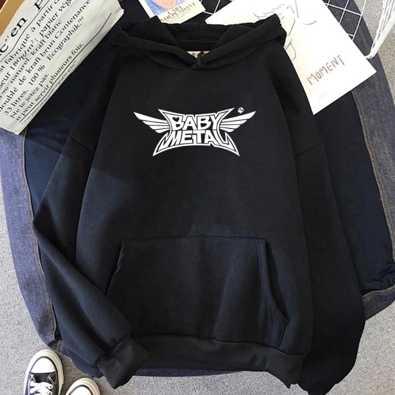 Mens Hoodies BABYMETAL Mental Fashion Men Streetwear Casual Long Sleeve Hooded Pullovers Hip Hop Winter Unisex Hoodie Sudaderas Boys