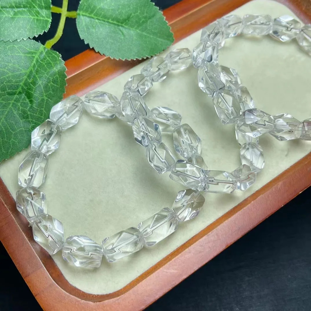 1 piece of Fengbaowu natural quartz bracelet irregular beads crystal therapy stone fashionable jewelry gift 241018