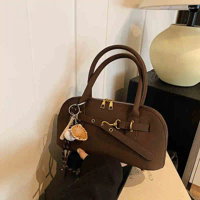Evening Bags Women Vintage Shoulder Faux Suede Solid Color All-Match Crossbody Autumn Winter Lady Commuter Handbags