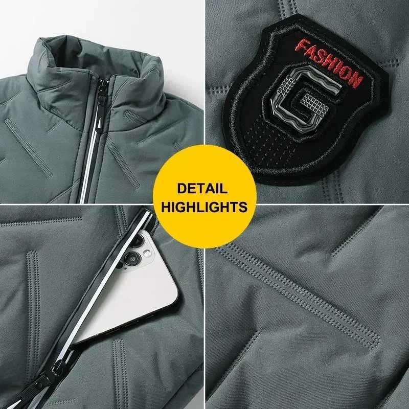 New Parkas Winter Cotton Jacket Men Korean Version of The Trend of Short Section Collar Light Down Cotton Jackets for Men 5XL LX241018