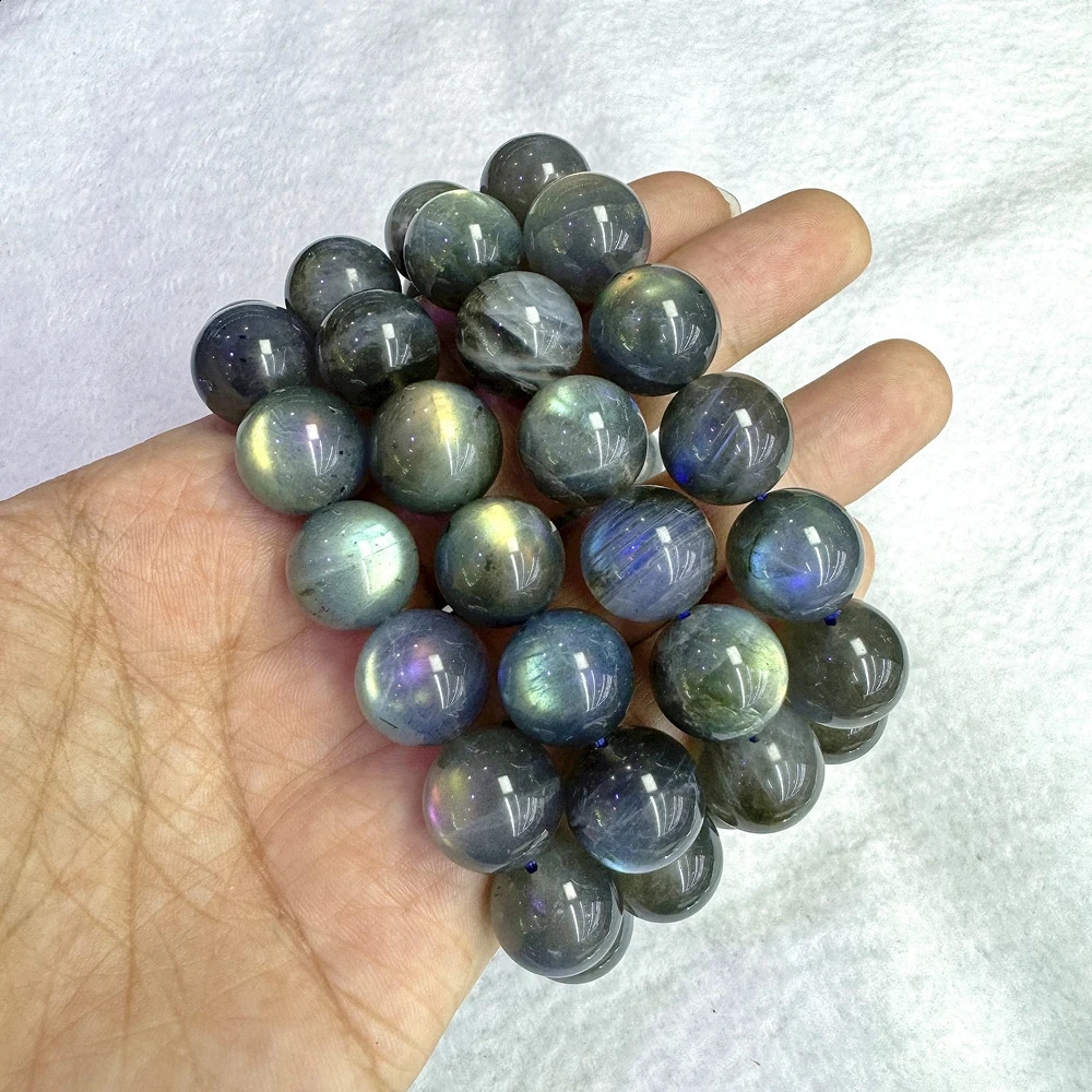 Natural 15/20 MM Labrador Retriever A Grade Round Bead Bracelet for Mens Jewelry Party Charm Energy Gift 241017