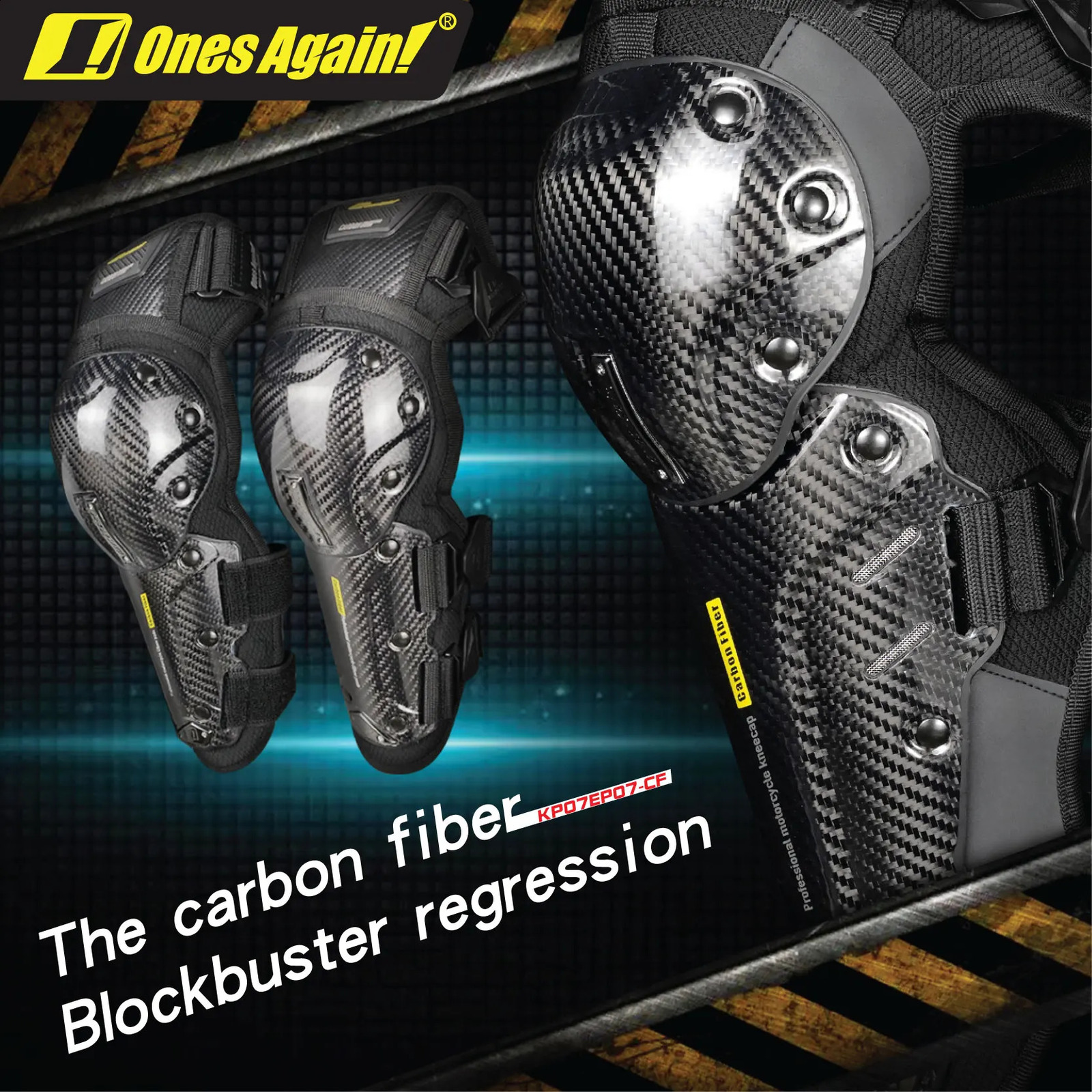 Ones again Carbon fiber motorcycle Knee and elbow pads Motocross Protector Pads Unique MTB knee protector Women with knee 241017