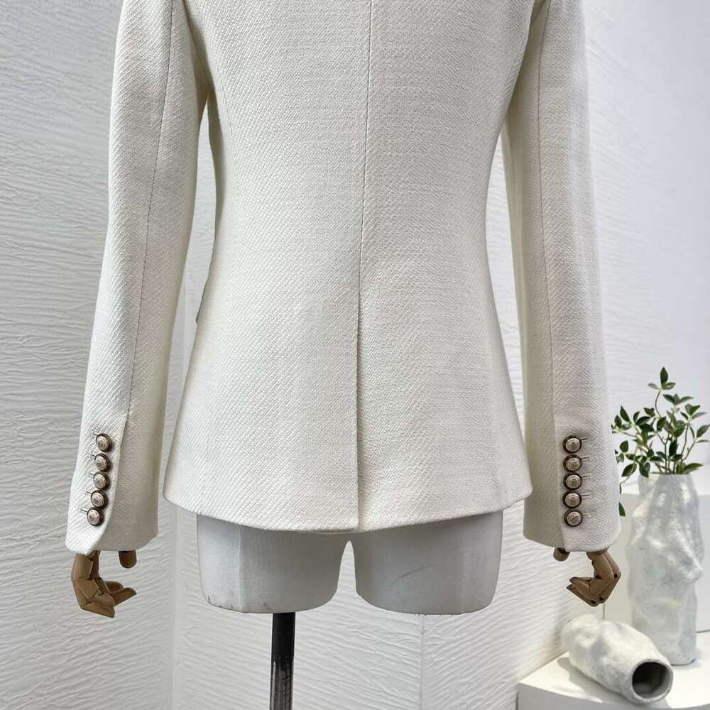2024 Autumn Winter Photo Color Long Sleeve Turn Down Collar Blazer Tops For Woman