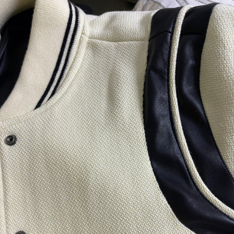 High Street Hiphop Patchwork Men Women's Autumn Winter Loose Color Contrast Bomber Jacket Preppy Thicken Baseball Uniform