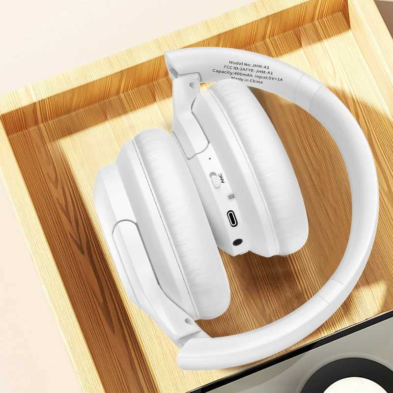 Headphones PARAMITA ANC Noise Canceling Headphones A1 Wireless Bluetooth Headphones BT5.3 400mAh Over-Ear Foldable for Sports Work Games Z241018