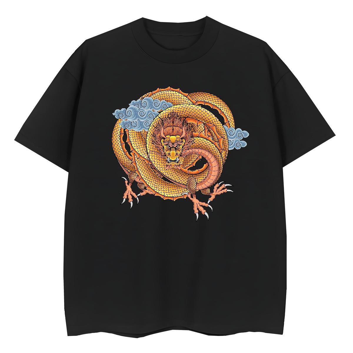 New T shirt 100% Cotton 230g Comfortable Hip Hop Street fierce Woman Tshirt Loose Black Oversized Polos