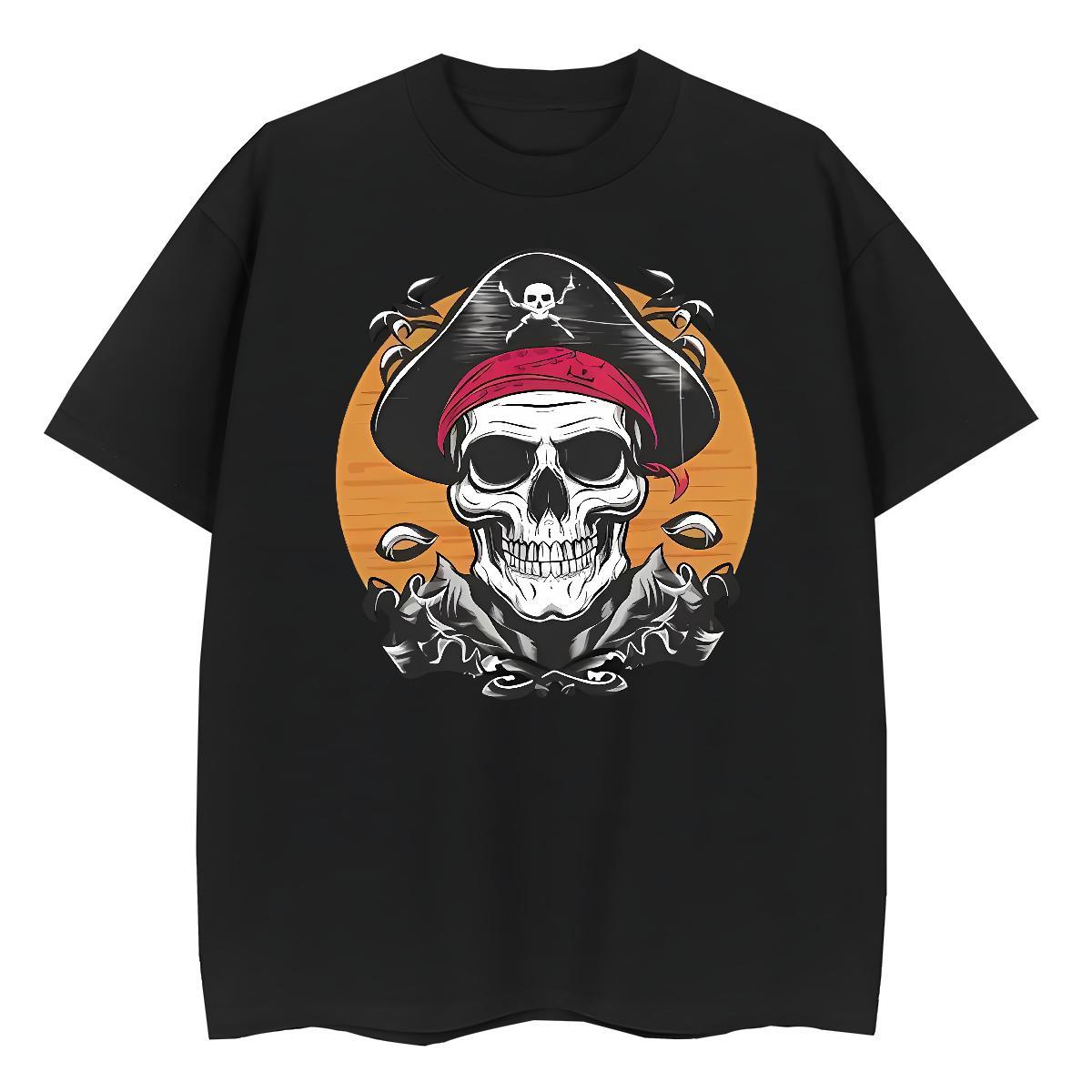 Custom Woman T Shirts 230g Pure Cotton Short sleeve Soft Home Outdoor pirate Unisex Tshirts Comfortable Customized Tops Tees