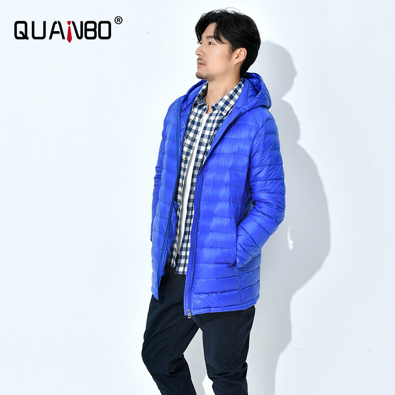 Plus Size 5Xl 6Xl 8Xl 7Xl Mens Long Ultralight Packable Hooded Jacket Puffer Down Coats Black Casual Jackets